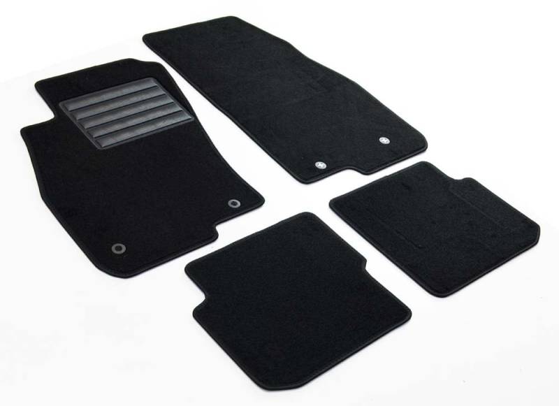 MDM SP-5187 Fußmatten Velours Autoteppich passend für Fiat Punto 2013>, black von MTM