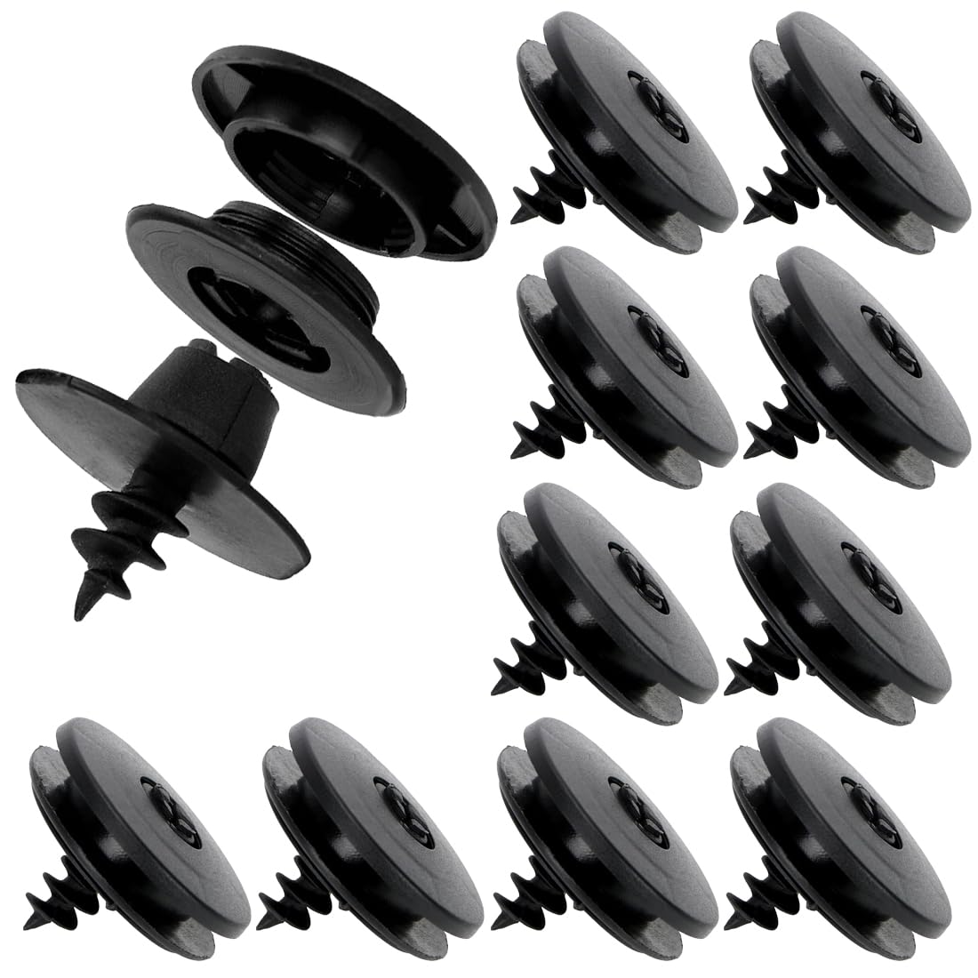 MDYNI 10Pcs Universal Auto Fußmatten Clips Auto Fastener Clip Anti Slip Teppich Befestigung Schnalle für Fahrzeuge, Fußmatten, Panel, Halter, Befestigung von MDYNI