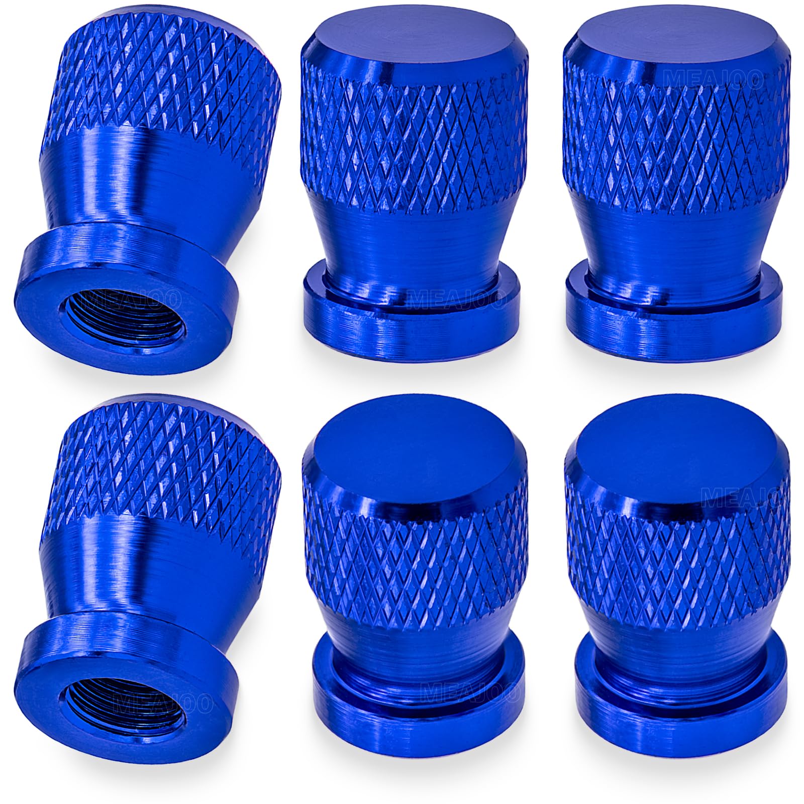 MEAJOO Ventilkappen für Autoreifen, eloxierte Premium-Legierung, Luftkappen, Zubehör, korrosionsbeständig, auslaufsicher, universell für Autos, SUVs, Fahrräder, LKWs und Motorräder, Blau, 6 Stück MEAJOO Ventilkappen für Autoreifen, eloxierte Premium-Legierung, Luftkappen, Zubehör, korrosionsbeständig, auslaufsicher, universell für Autos, SUVs, Fahrräder, LKWs und Motorräder, Blau, 6 Stück von MEAJOO