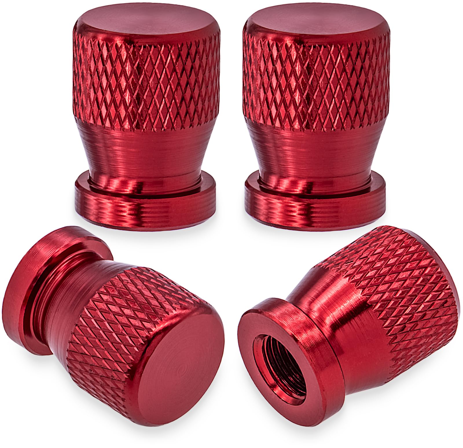 MEAJOO Ventilkappen für Autoreifen, eloxierte Premium-Legierung, Luftkappen, Zubehör, korrosionsbeständig, auslaufsicher, universell für Autos, SUVs, Fahrräder, LKWs und Motorräder, Rot, 4 Stück MEAJOO Ventilkappen für Autoreifen, eloxierte Premium-Legierung, Luftkappen, Zubehör, korrosionsbeständig, auslaufsicher, universell für Autos, SUVs, Fahrräder, LKWs und Motorräder, Rot, 4 Stück von MEAJOO