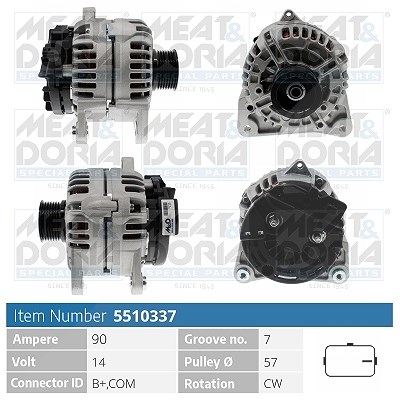 Meat & Doria Generator [Hersteller-Nr. 5510337] für Renault von MEAT & DORIA