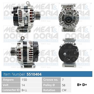 Meat & Doria Generator [Hersteller-Nr. 5510404] für Ford von MEAT & DORIA