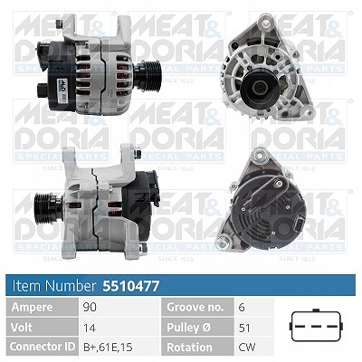 Meat & Doria Generator [Hersteller-Nr. 5510477] für BMW von MEAT & DORIA