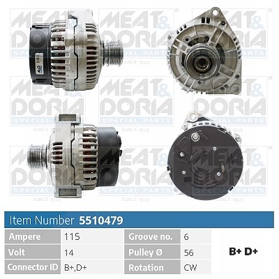 Meat & Doria Generator [Hersteller-Nr. 5510479] für Mercedes-Benz von MEAT & DORIA