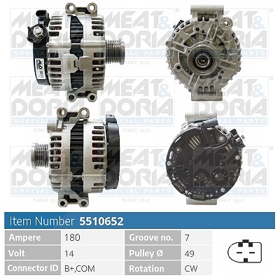 Meat & Doria Generator [Hersteller-Nr. 5510652] für BMW von MEAT & DORIA