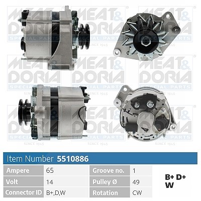 Meat & Doria Generator [Hersteller-Nr. 5510886] für VW von MEAT & DORIA