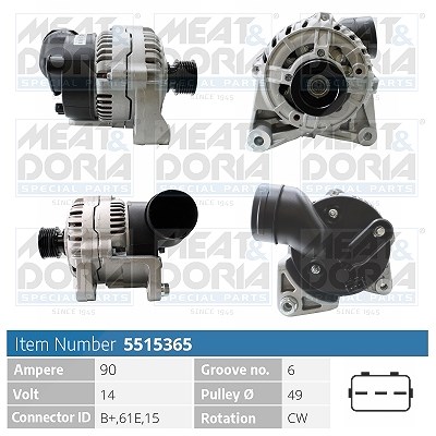 Meat & Doria Generator [Hersteller-Nr. 5515365] für BMW von MEAT & DORIA