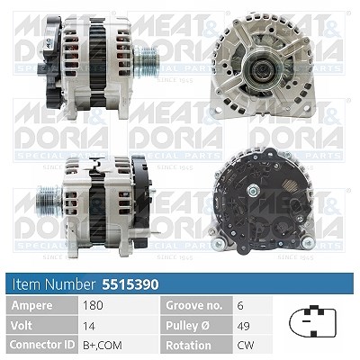 Meat & Doria Generator [Hersteller-Nr. 5515390] für Audi, Seat, Skoda, VW von MEAT & DORIA