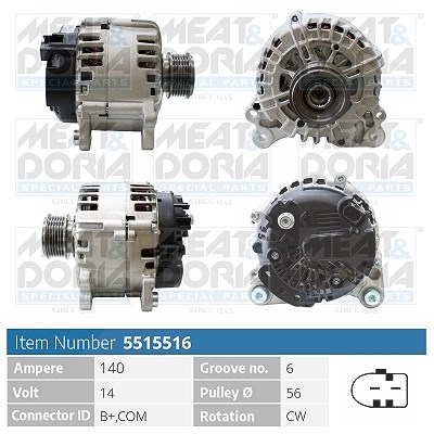 Meat & Doria Generator [Hersteller-Nr. 5515516] für Seat, Skoda, VW von MEAT & DORIA