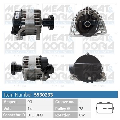 Meat & Doria Generator [Hersteller-Nr. 5530233] für Ford von MEAT & DORIA