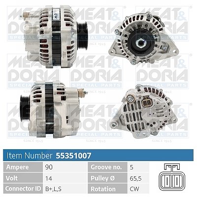 Meat & Doria Generator [Hersteller-Nr. 55351007] für Mitsubishi von MEAT & DORIA