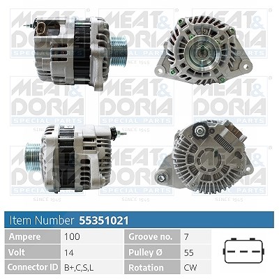 Meat & Doria Generator [Hersteller-Nr. 55351021] für Honda, Nissan von MEAT & DORIA