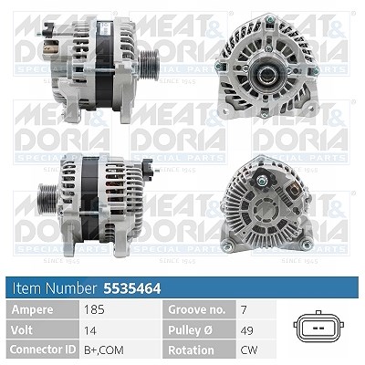 Meat & Doria Generator [Hersteller-Nr. 5535464] für Nissan, Opel, Renault von MEAT & DORIA