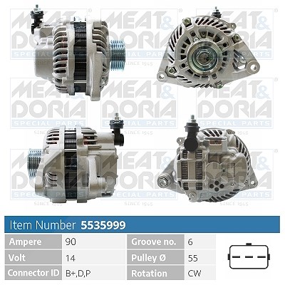 Meat & Doria Generator [Hersteller-Nr. 5535999] für Mazda von MEAT & DORIA