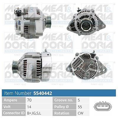 Meat & Doria Generator [Hersteller-Nr. 5540442] für Toyota von MEAT & DORIA