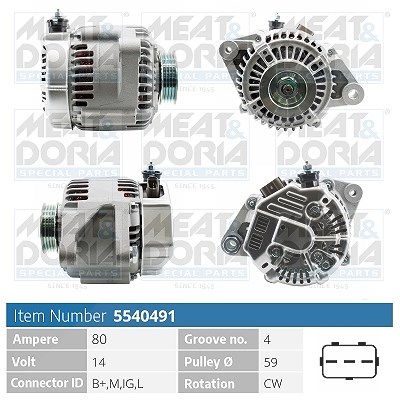 Meat & Doria Generator [Hersteller-Nr. 5540491] für Toyota von MEAT & DORIA