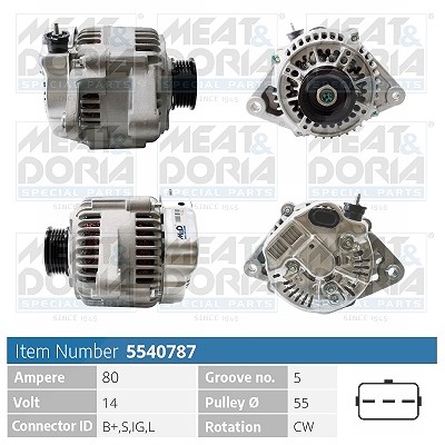 Meat & Doria Generator [Hersteller-Nr. 5540787] für Toyota von MEAT & DORIA