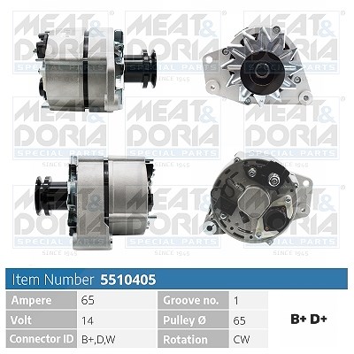 Meat & Doria Generator [Hersteller-Nr. 5510405] für Audi, Seat, VW von MEAT & DORIA