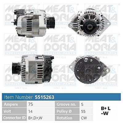 Meat & Doria Generator [Hersteller-Nr. 5515263] für Opel, Renault von MEAT & DORIA