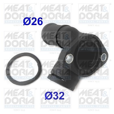 Meat & Doria Kühlmittelflansch [Hersteller-Nr. 93107] für Audi von MEAT & DORIA