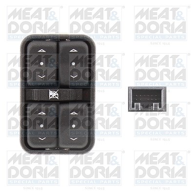 Meat & Doria Schalter, Fensterheber [Hersteller-Nr. 26847] für Opel von MEAT & DORIA