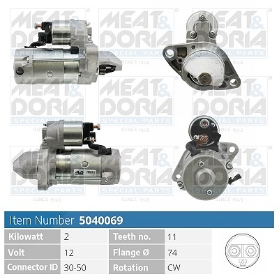 Meat & Doria Starter [Hersteller-Nr. 5040069] für Lexus, Toyota von MEAT & DORIA