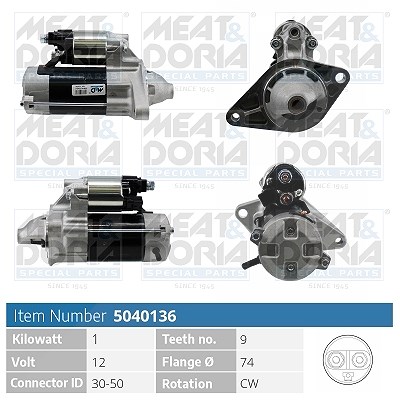 Meat & Doria Starter [Hersteller-Nr. 5040136] für Toyota von MEAT & DORIA