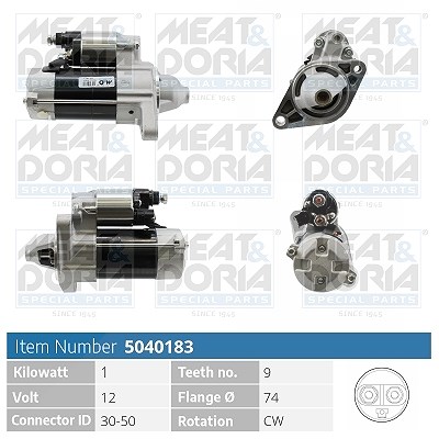 Meat & Doria Starter [Hersteller-Nr. 5040183] für Toyota von MEAT & DORIA