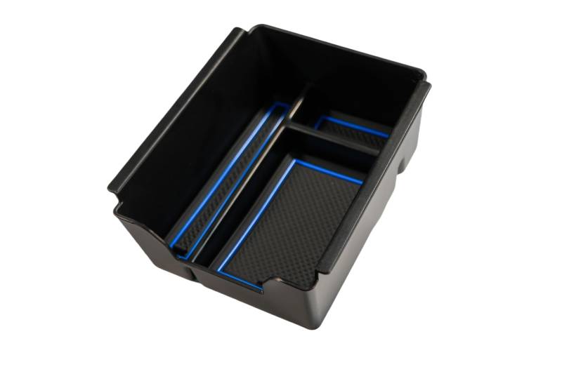 MEDZUK Kompatibel mit Dacia Bigster 2025-2026 Auto Mittelkonsole Aufbewahrungsbox, Auto Zubehör Multifunktionaler Center Console Organizer Tray (Blau, TYPE B) von MEDZUK