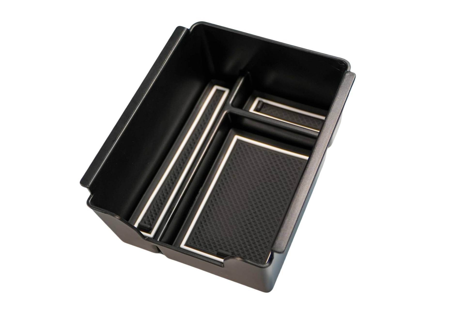 MEDZUK Kompatibel mit Dacia Bigster 2025-2026 Auto Mittelkonsole Aufbewahrungsbox, Auto Zubehör Multifunktionaler Center Console Organizer Tray (Weiß, TYPE B) von MEDZUK