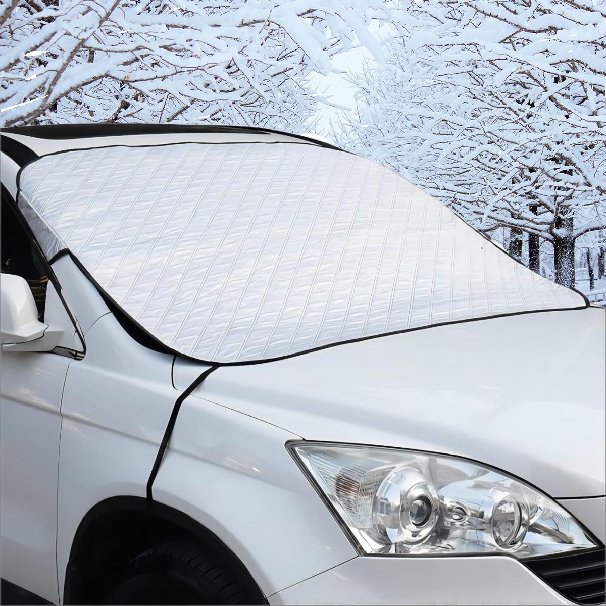 【MEDZUK】 Kompatibel mit Dacia Duster 2 2017-2022 2023 Winter Auto Frontscheibe Sonnenblende Schneeschutz Eisschutz von MEDZUK