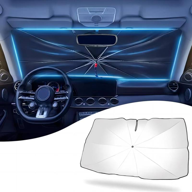 MEDZUK [Neue Upgrade ] Kompatibel mit BMW X2 U10 | M Automobil 2023-2024 2025 Sonnenschutz Auto Frontscheibe Sonnenschirm, Windschutzscheibe Sonnenblende Anti UV Auto Innen Zubehör von MEDZUK