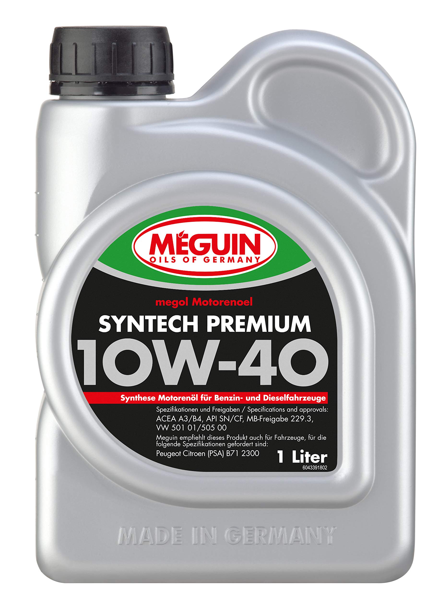 Meguin Megol Syntech Premium SAE 10W-40 | 1 L | mineralisches Motoröl | Art.-Nr.: 4339 von Meguin
