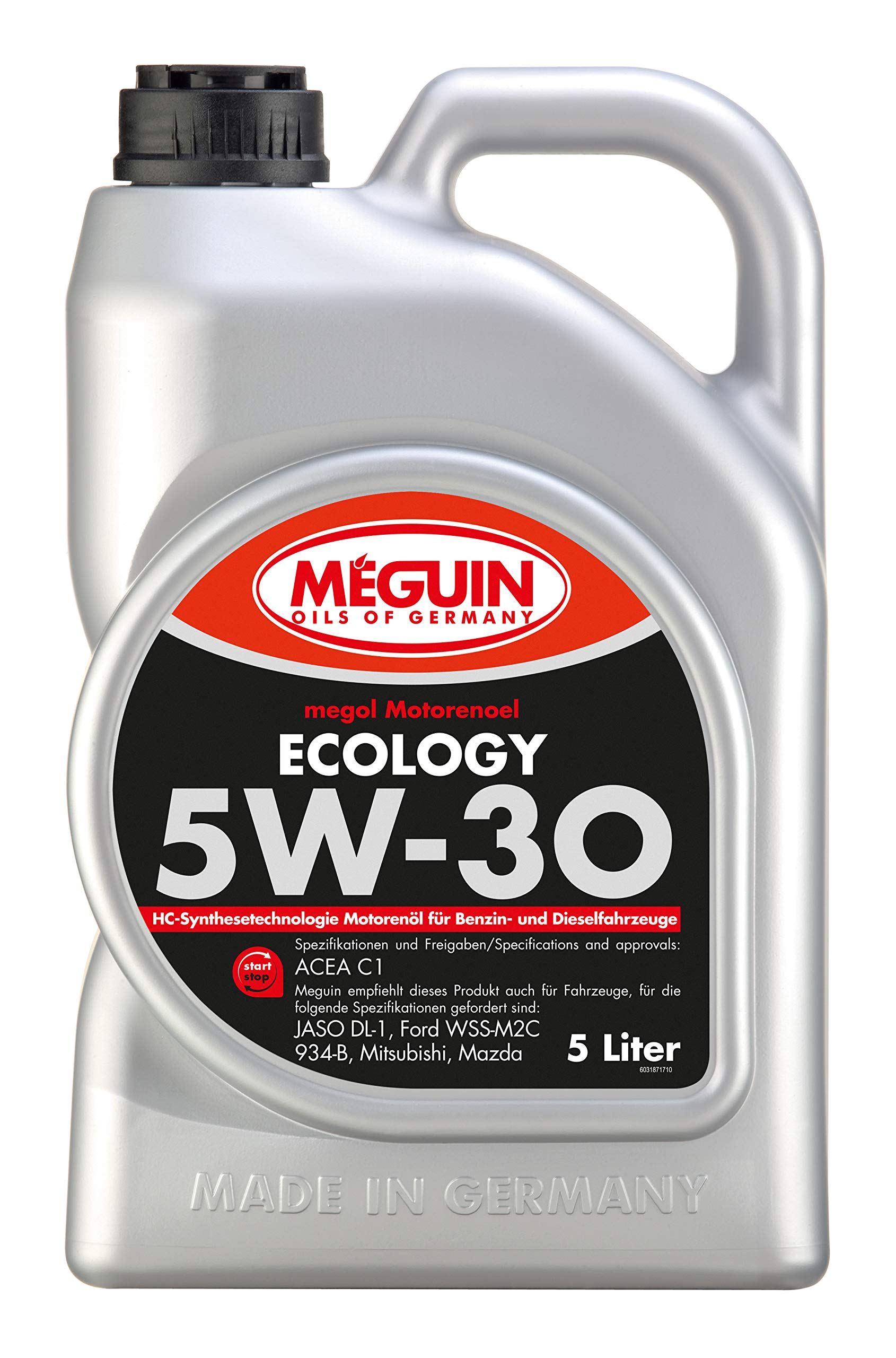 Meguin Megol Ecology SAE 5W-30 | 5 L | Synthesetechnologie Motoröl | Art.-Nr.: 3187, farblos Meguin Megol Ecology SAE 5W-30 | 5 L | Synthesetechnologie Motoröl | Art.-Nr.: 3187, farblos von Meguin