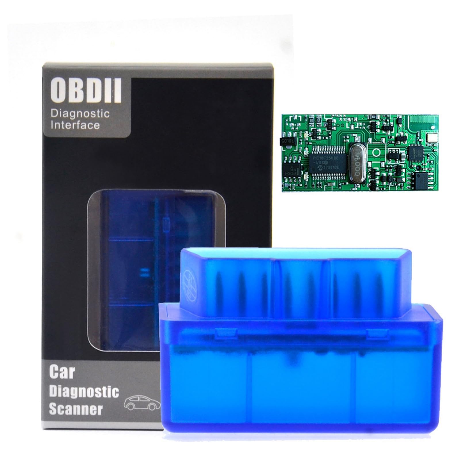 Festberg - CarCheck Mini ELM327 OBD2 Bluetooth Auto Diagnosegerät, Kabelloser OBD-II Scanner mit Stecker, kompatibel für Android, Windows, Linux, Fahrzeug Fehlerausleser und Echtzeit Analyse Festberg - CarCheck Mini ELM327 OBD2 Bluetooth Auto Diagnosegerät, Kabelloser OBD-II Scanner mit Stecker, kompatibel für Android, Windows, Linux, Fahrzeug Fehlerausleser und Echtzeit Analyse von MEIION