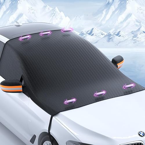 Mein Maison Icecover - Magnetische Auto Schneeabdeckung Magnetische Windschutzscheibenabdeckung für Auto – Wasserdicht, Faltbar, 6 Magneten, Schutz gegen Schnee, EIS, Frost und Sonne Mein Maison Icecover - Magnetische Auto Schneeabdeckung Magnetische Windschutzscheibenabdeckung für Auto – Wasserdicht, Faltbar, 6 Magneten, Schutz gegen Schnee, EIS, Frost und Sonne von MEIION