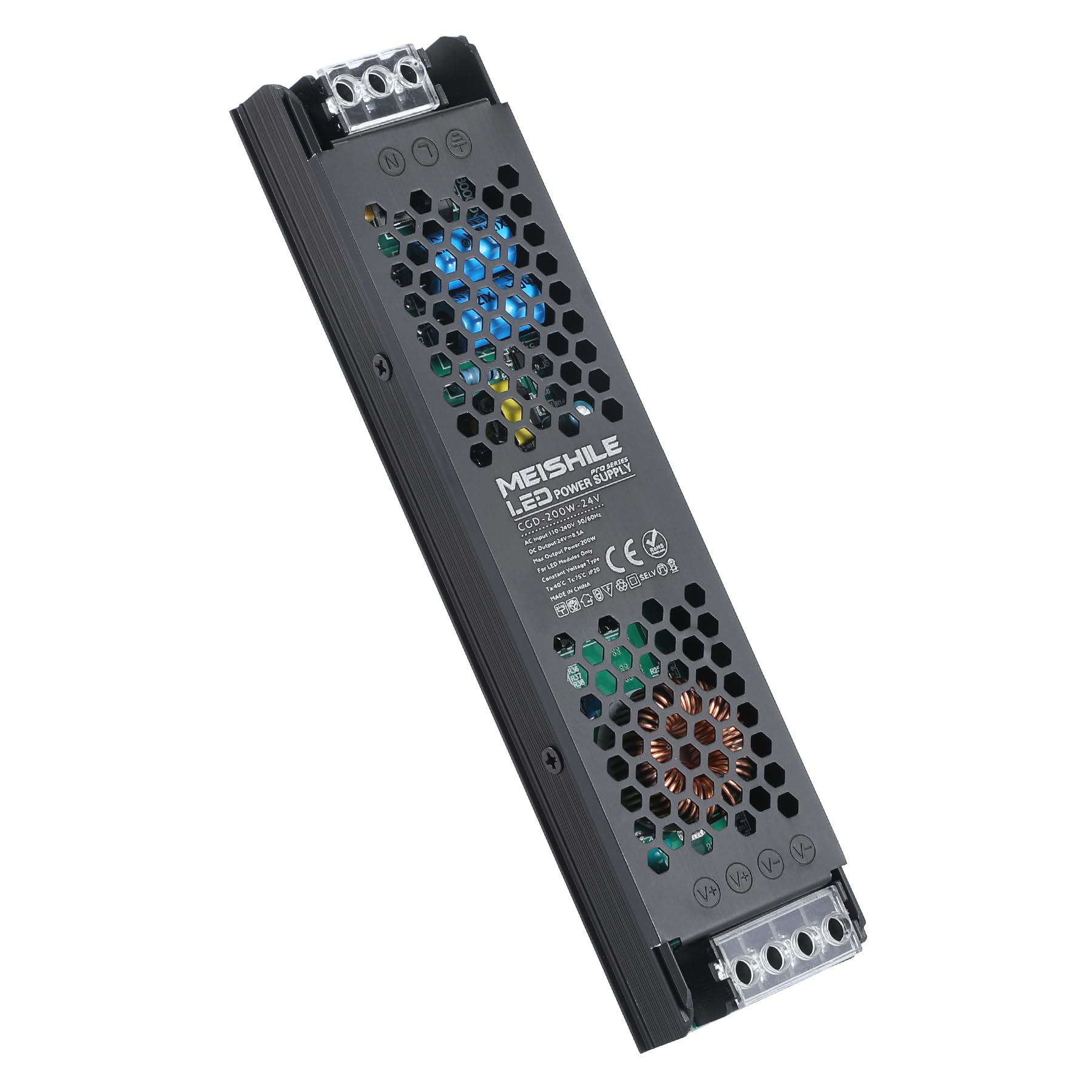 24v 200w Netzteil, LED Trafo, Trafo AC 220V auf DC 24 Volt, 8.5A Netzteil LED Treiber, Flach Trafo, 24 Volt Netzteil, LED Transformator, Konstantspannung Niedervolttrafo für LED Birnen Lichtstreifen 24v 200w Netzteil, LED Trafo, Trafo AC 220V auf DC 24 Volt, 8.5A Netzteil LED Treiber, Flach Trafo, 24 Volt Netzteil, LED Transformator, Konstantspannung Niedervolttrafo für LED Birnen Lichtstreifen von MEISHILE