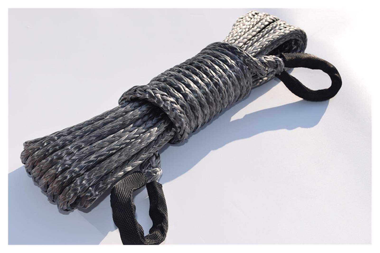 10mm * 15m Winsch Seilverlängerung for Jeep Truck SUV und andere Off-Road-Auto(Grey) von MEIVIYA