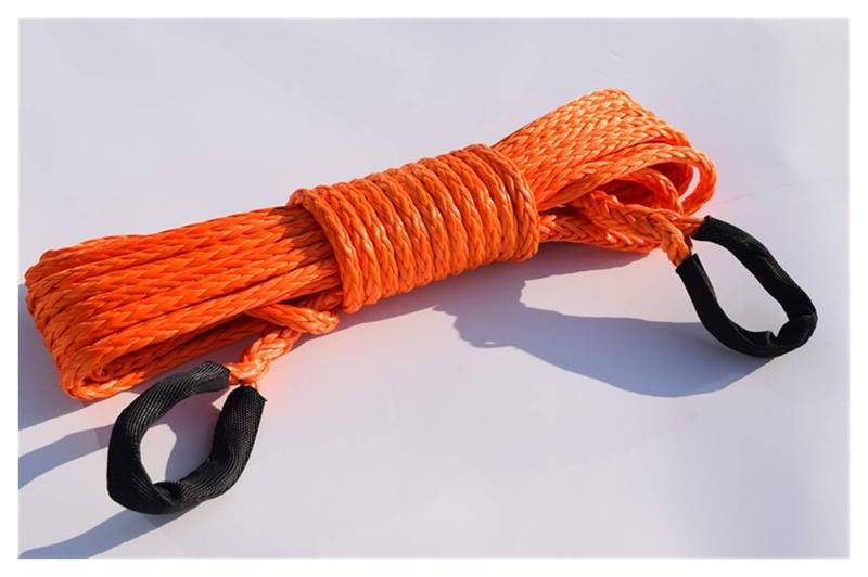 10mm * 15m Winsch Seilverlängerung for Jeep Truck SUV und andere Off-Road-Auto(Orange) von MEIVIYA