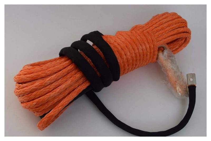 10mm * 30m Orange Synthetische Winde Seil, ATV UTV Winch Zubehör, Off Road Seil, Bootswinde Seil von MEIVIYA