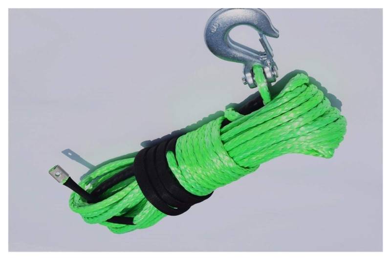 10mm * 30m grün Synthetisches Windenseil, ATV-Windekabel, 3/8 x 100 Windekabel, Winde-Seilverlängerung von MEIVIYA