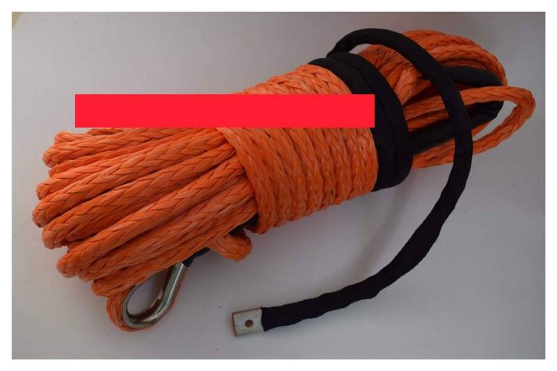 12mm * 30m Orange Synthetisches Seil, Kevlar Winch Seil, Synthetisches Windenseil, Schleppseil for Autos von MEIVIYA