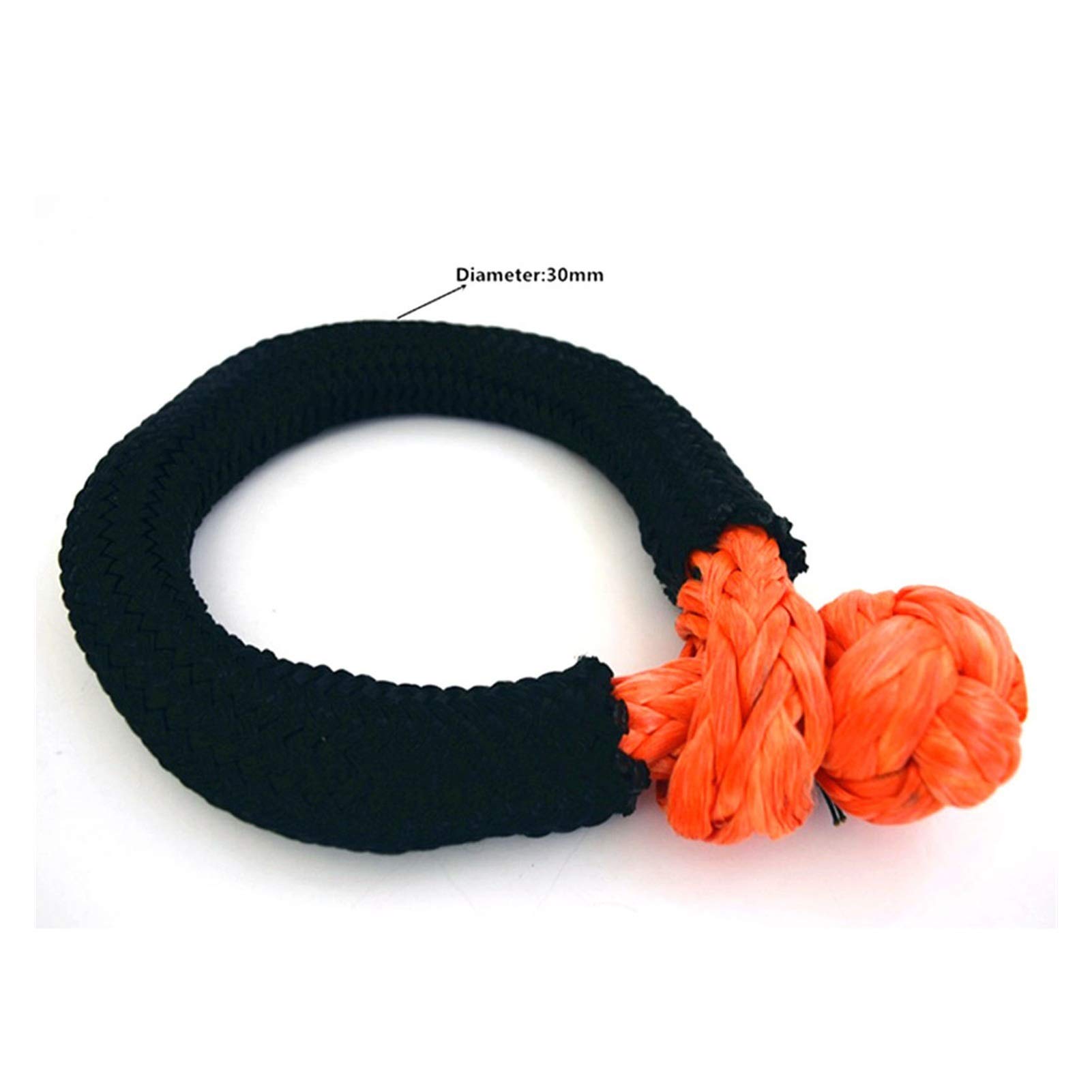14mm * 80mm ATV-weiche Fesseln, Windebackel for Autoteile, Uhmwpe-Schäkel for Yacht(Orange) von MEIVIYA