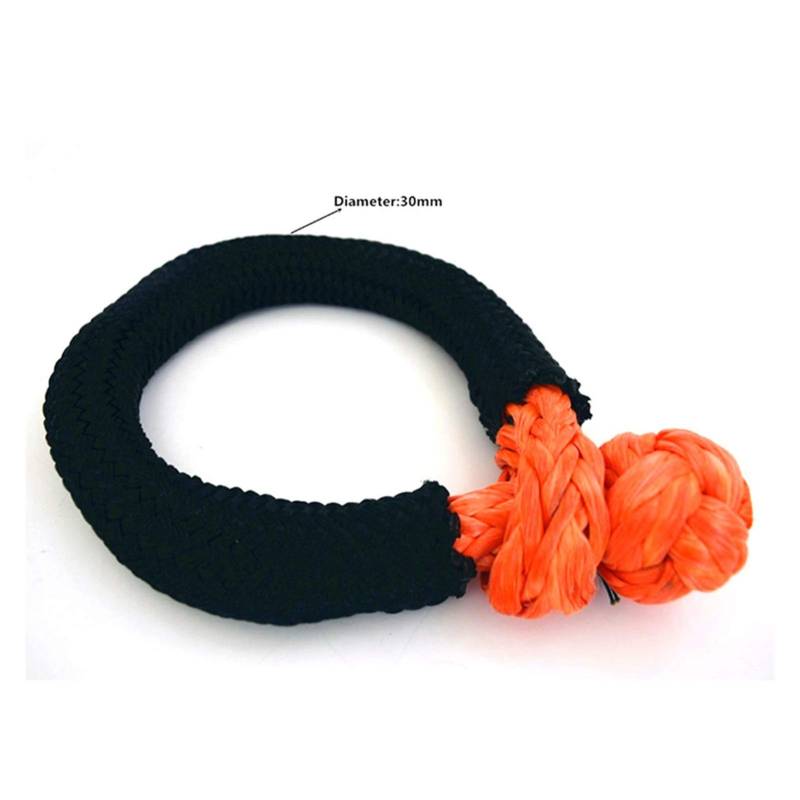 14mm * 80mm ATV-weiche Fesseln, Windebackel for Autoteile, Uhmwpe-Schäkel for Yacht(Orange) von MEIVIYA