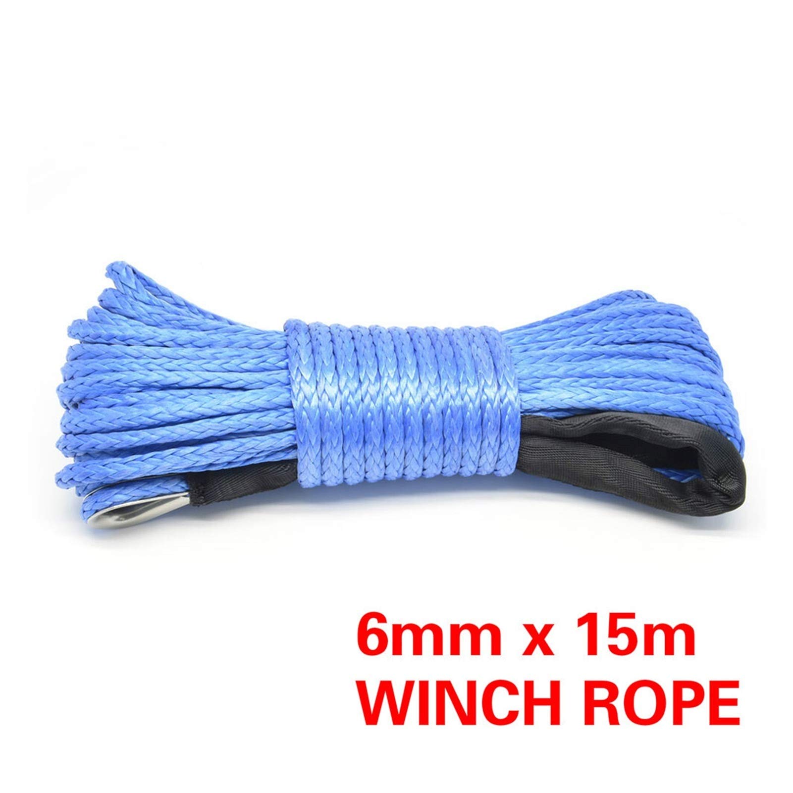 15M Winde Seil String Line Kabel mit Synthetik-Schleppseil 7700LBS Autowäwinen Wartungszeichenfolge for ATV UTV Off-Road(B) von MEIVIYA