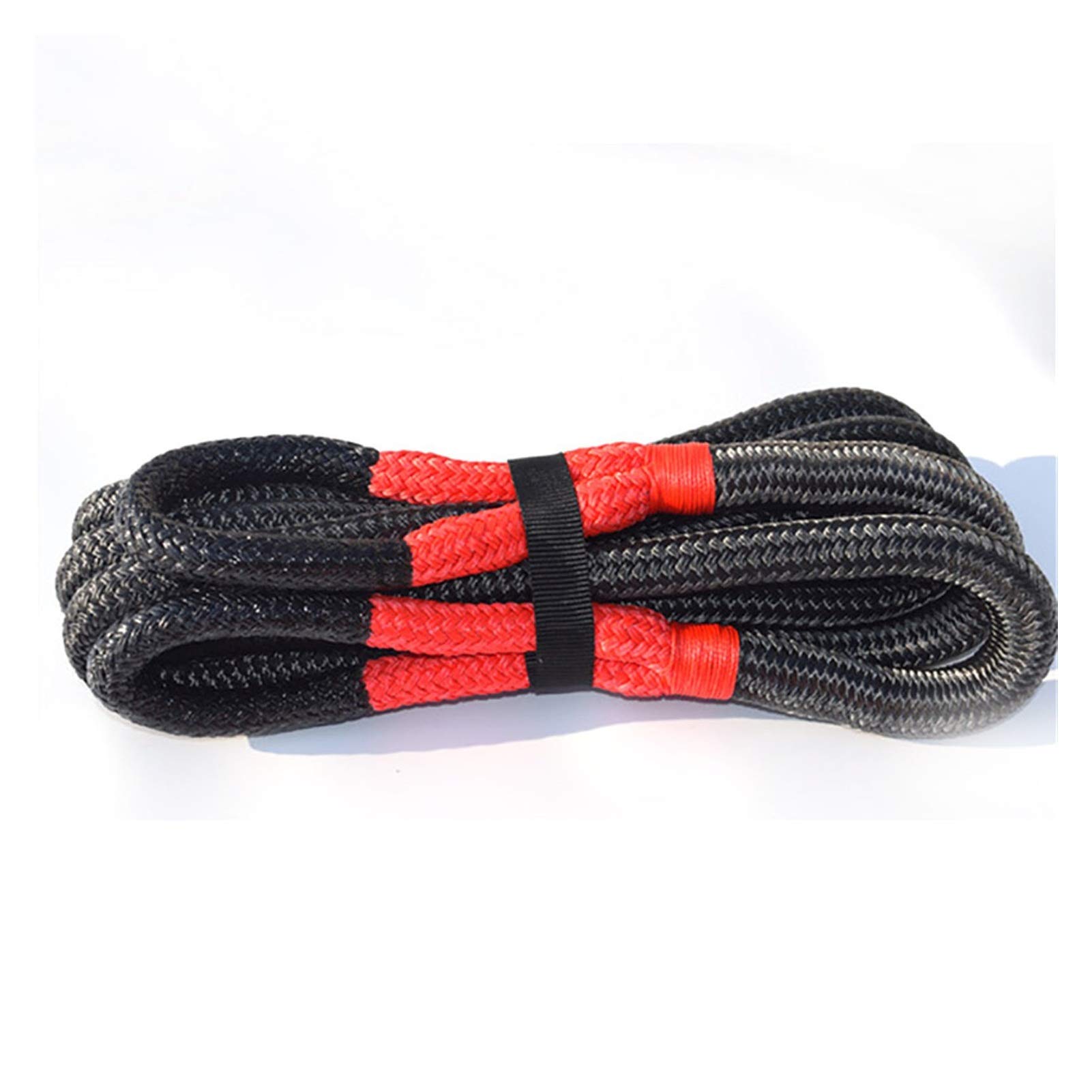 3/4 "* 20ft kinetisches Seil, 19mm * 6m Energieseil, doppelt geflochtenes Erholungsseil, Abschleppseile(Black 19mm 6m) von MEIVIYA