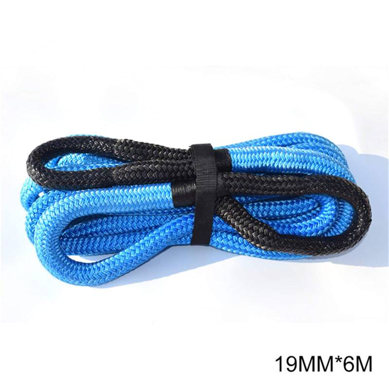 3/4 "* 20ft kinetisches Seil, 19mm * 6m Energieseil, doppelt geflochtenes Erholungsseil, Abschleppseile(Blue 19mm 6m) von MEIVIYA