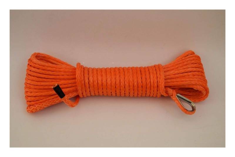 4mm * 15m Orange Synthetische Windeseil, ATV-Windelinie 4mm, Kevlar Winch Seil, Plasmaseil von MEIVIYA