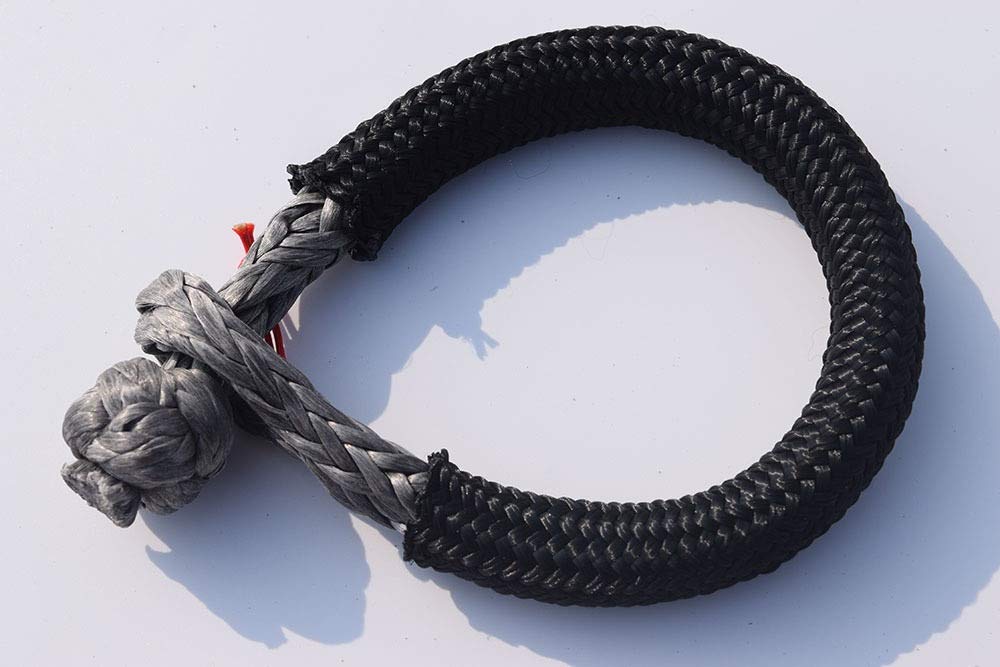 6mm * 80mm Weiche Fesseln, Seilfesseln for Offroad-Teile, Uhmwpe-Schäkel for ATV UTV-SUV-Wiederherstellung Abschleppen(Grey) von MEIVIYA