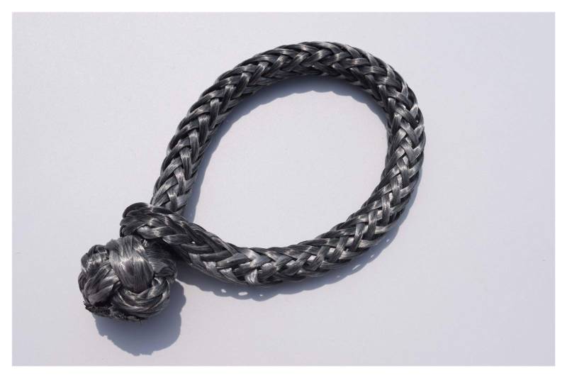 6mm * 80mm weiche Fesseln, Seilbackel for Wiederherstellung Abschleppung Uhmwpe-Schäkel for ATV UTV SUV(Grey) von MEIVIYA